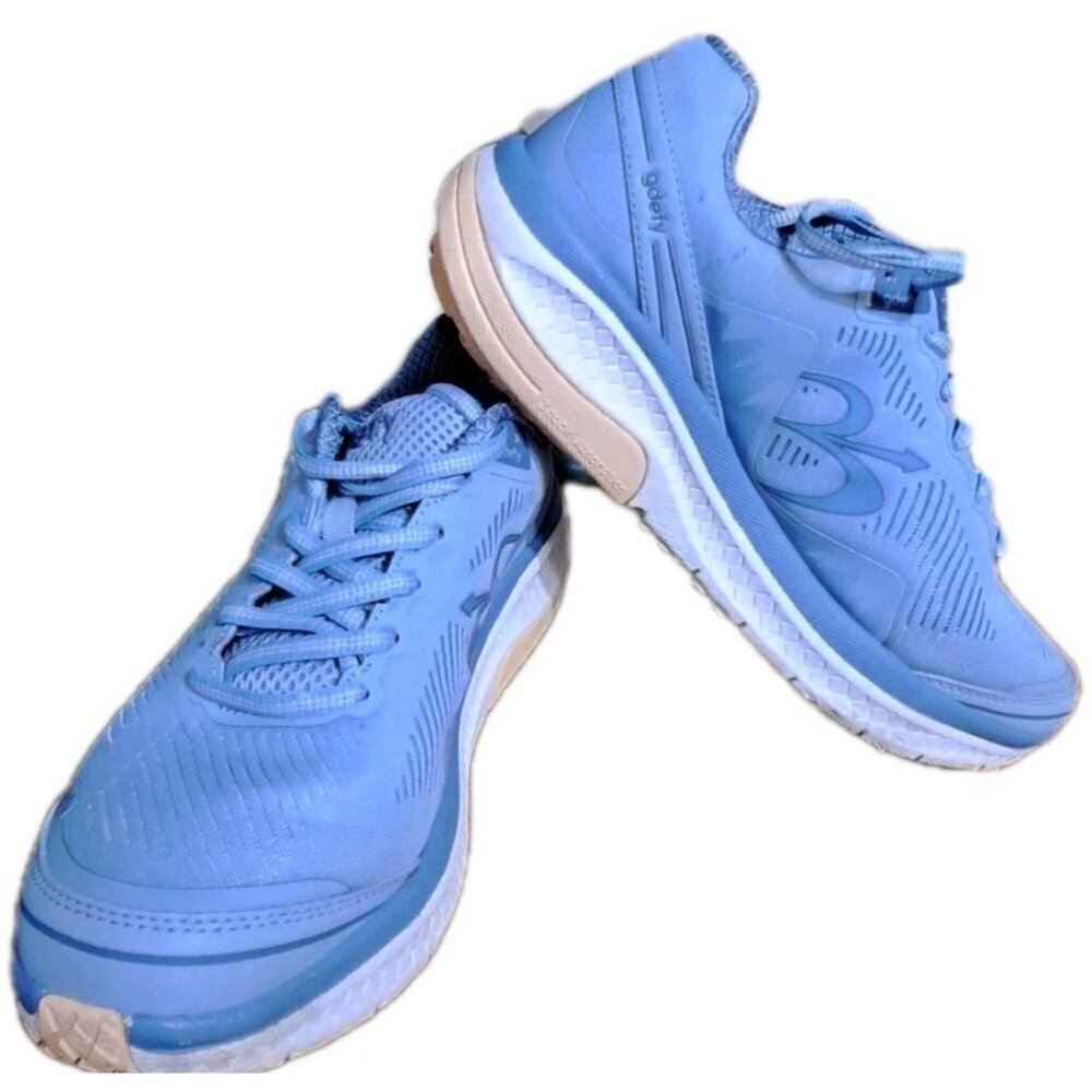 Gdefy Women's 7.5 Blue Low Top Lace Up SneakersTB9024FUB-M